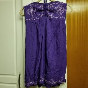 🍭Lakeshore brand beach cover up dress with embroidery and tie